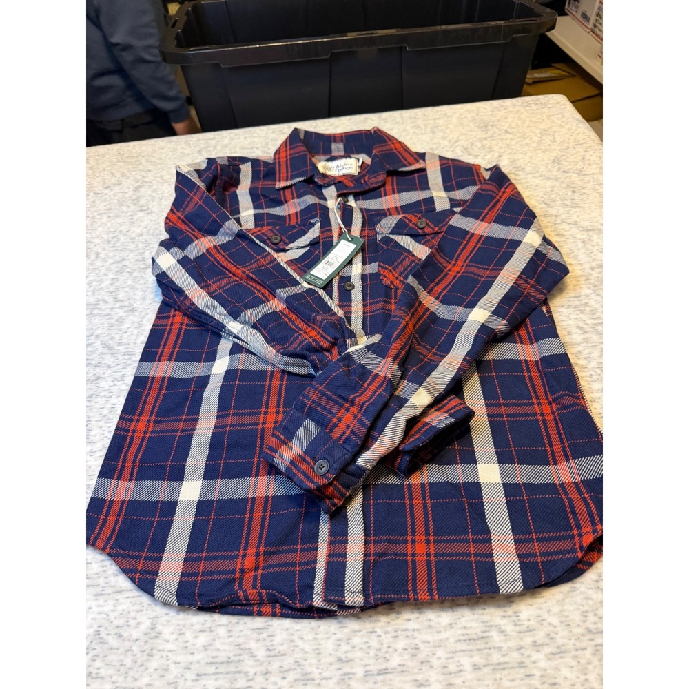 Alpine Design Mens S Heavyweight Flannel Shirt Long Sleeve Button Up Size S NWT